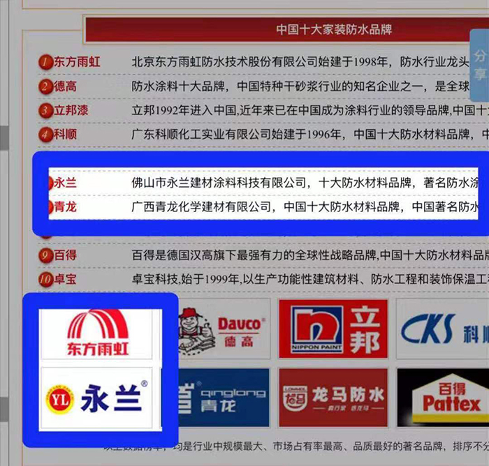 佛山市永蘭建材涂料科技有限公司 佛山市永蘭建材涂料科技有限公司